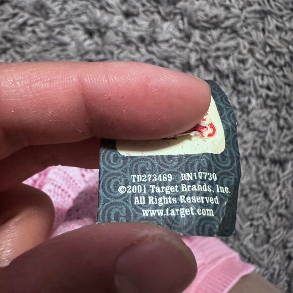 NWT 2001 Pink Cotton Knit Cherokee Cardigan Sequined Size XL - Picture 7 of 7